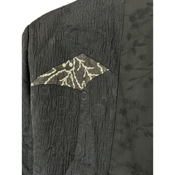 Canvasbacks Black Mixed Print Textured Blazer Jacket - Picture 7 of 9